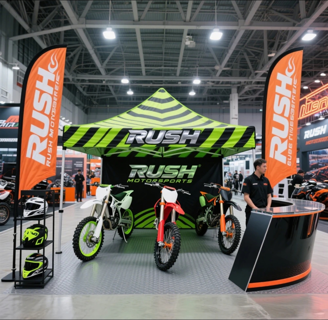 Carpa plegable personalizada Rush Motorsports